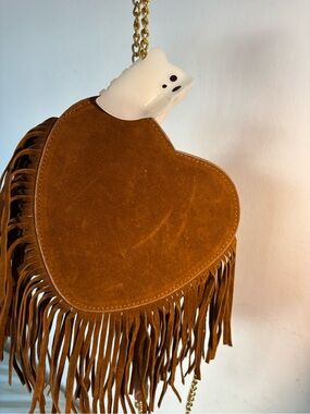 Boho Velvet Fringe Festive crossbody bag